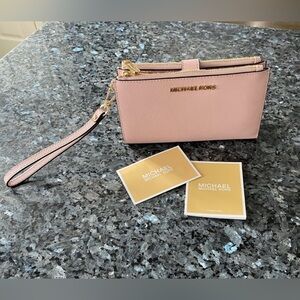 Michael Kors leather smartphone wallet